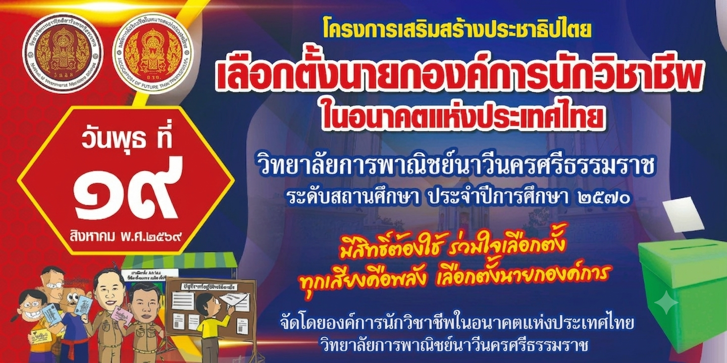 เลือกตั้งนายกองค์การนักวิชาชีพในอนาคตแห่งประเทศไทย